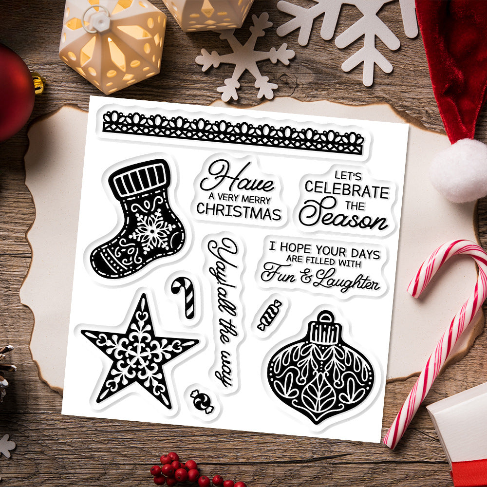 Christmas Elements Dies & Stamps Set