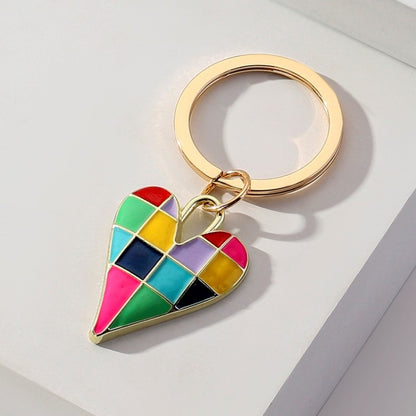 Checkerboard Love Keychain