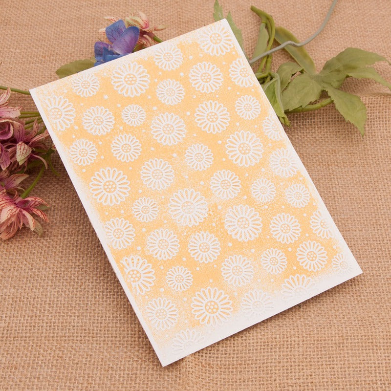 Sunflower DIY Plastic Embossing Folder