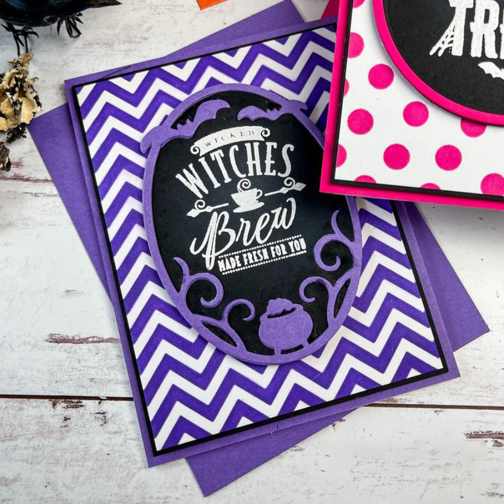 Four Halloween Background Frames Cutting Dies