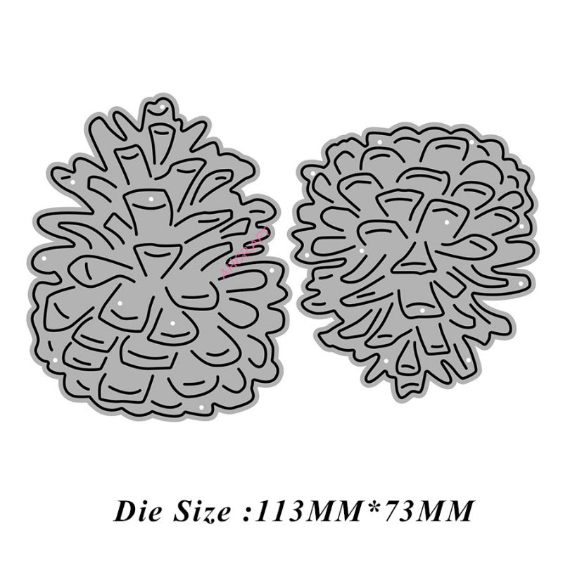 2 Pcs Pine Cone Metal Cutting Dies