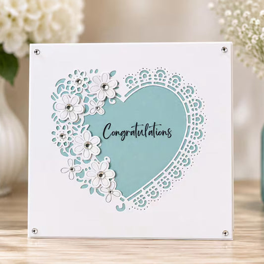Heart-shaped Lace Frame Metal Cutting Dies