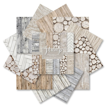 24PCS 6" Stump Scrapbook Paper & Cardstock