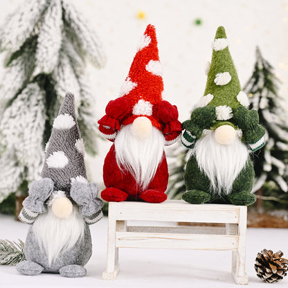 Miniature Christmas Gnome Plush Doll Ornaments