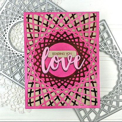 Layered Hollow Background Board Cutting Dies