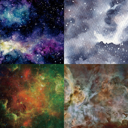 24PCS 6" Starry Sky Scrapbook Paper & Cardstock