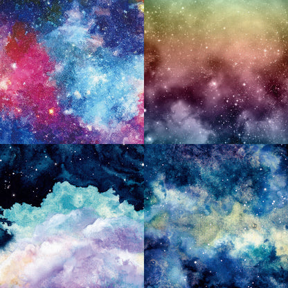 24PCS 6" Starry Sky Scrapbook Paper & Cardstock