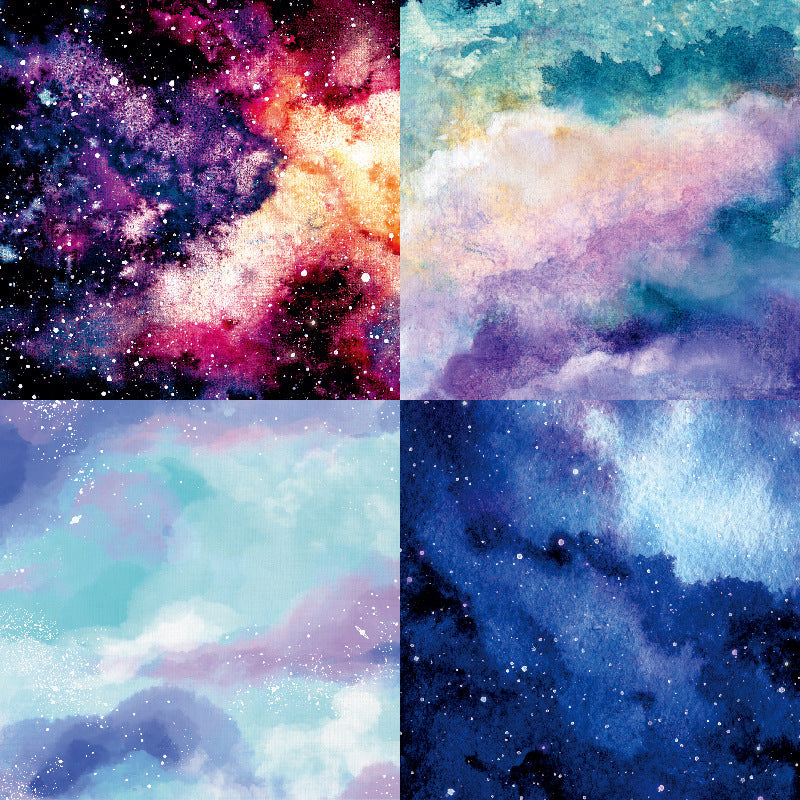 24PCS 6" Starry Sky Scrapbook Paper & Cardstock