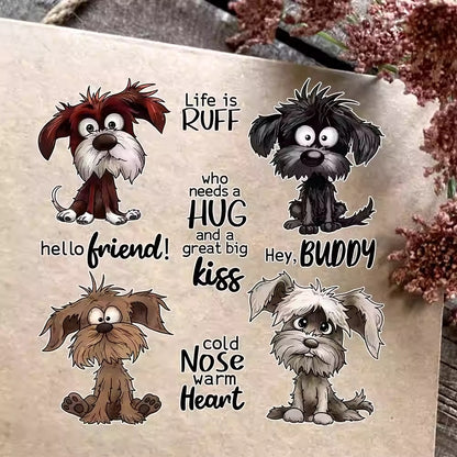 Cute Puppy Dies & Stamps Set