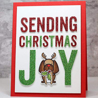 Christmas Greetings Metal Cutting Dies