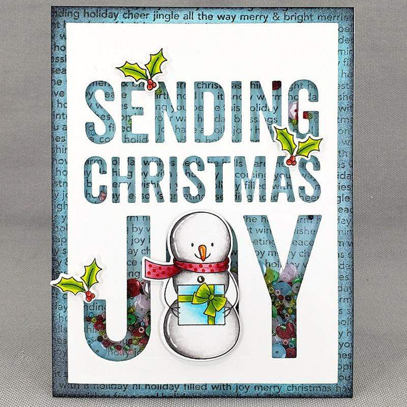 Christmas Greetings Metal Cutting Dies