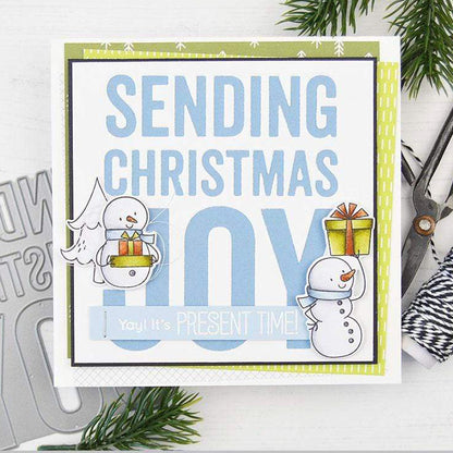 Christmas Greetings Metal Cutting Dies