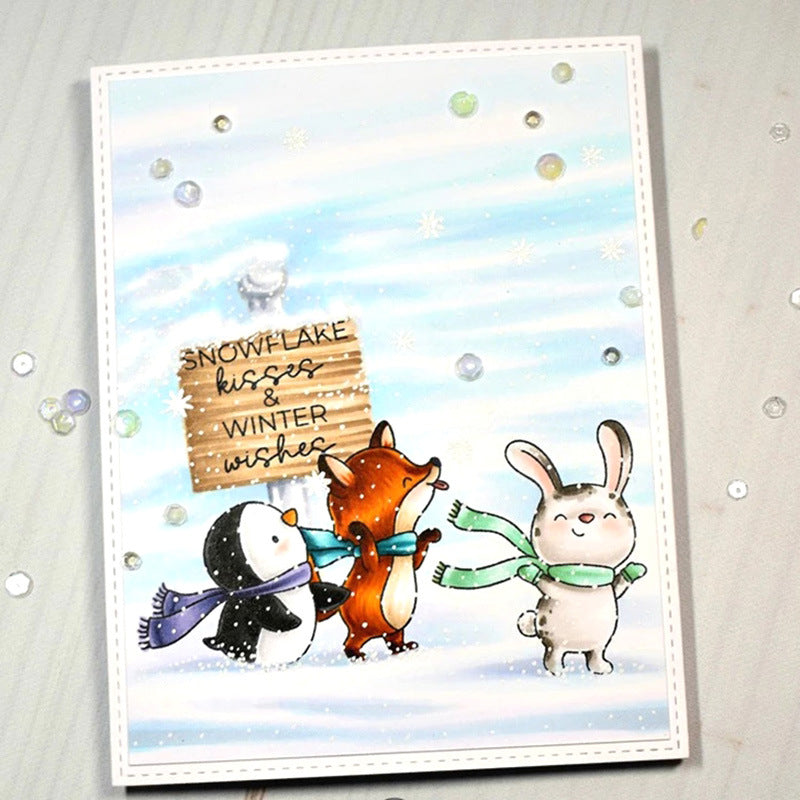 Winter Animals Dies & Stamps Set