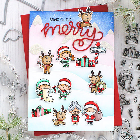 Santa Claus and Deer Dies & Stamps Set