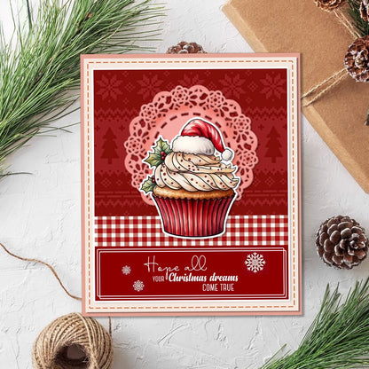 Christmas Cupcakes Dies & Stamps Set