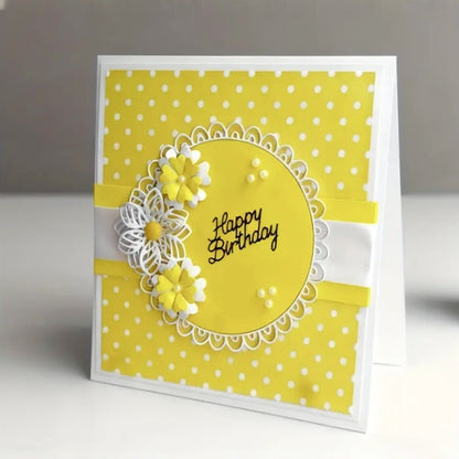 Lace-Trimmed Circle Metal Cutting Dies