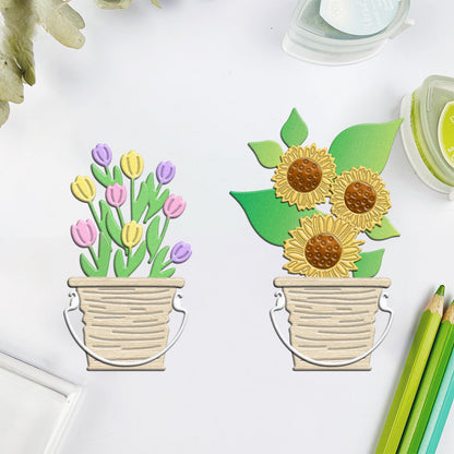 Potted Flowers Metal Cutting Dies