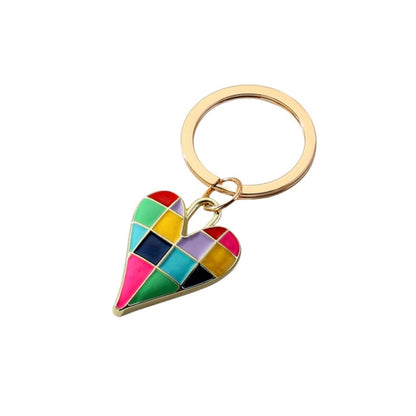 Checkerboard Love Keychain