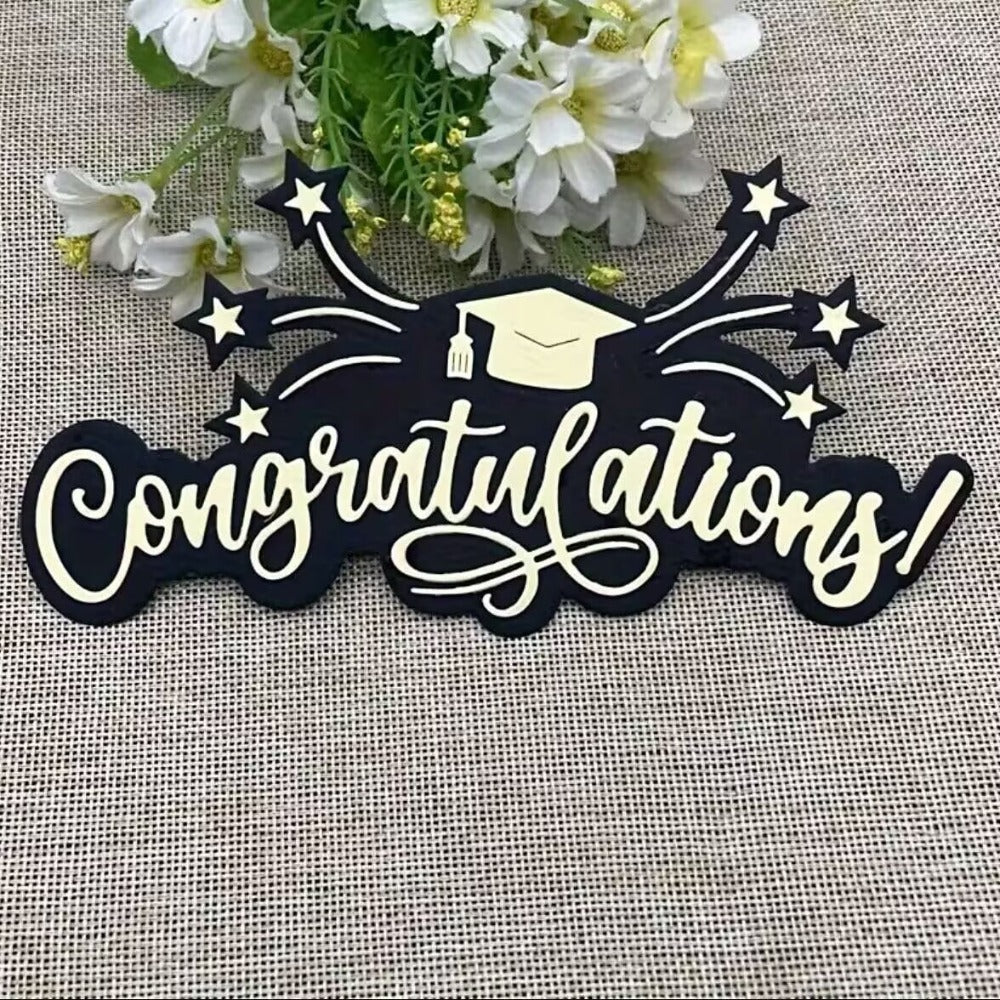 "Congratulations" Words Metal Cutting Dies