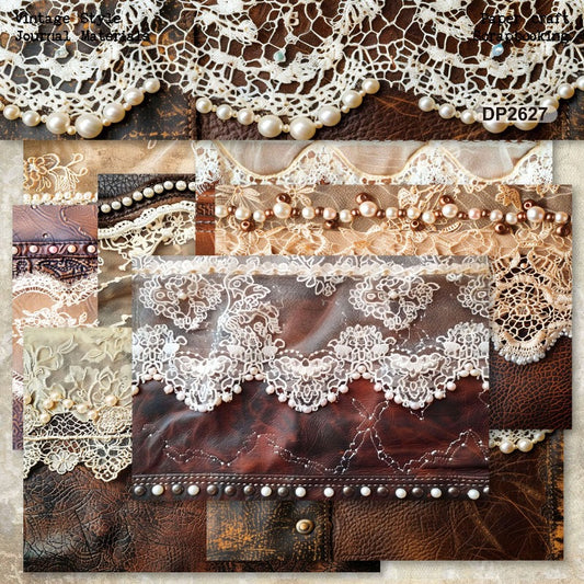 A5 Vintage Lace Journal Scrapbook Paper
