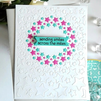 Irregular Star Hollow Background Board Cutting Dies