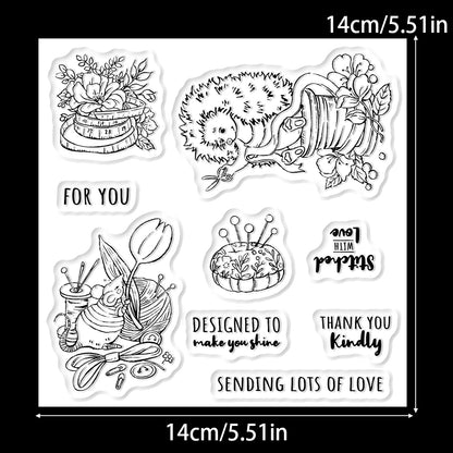 Cute Tailor Mouse Dies & Stamps Set