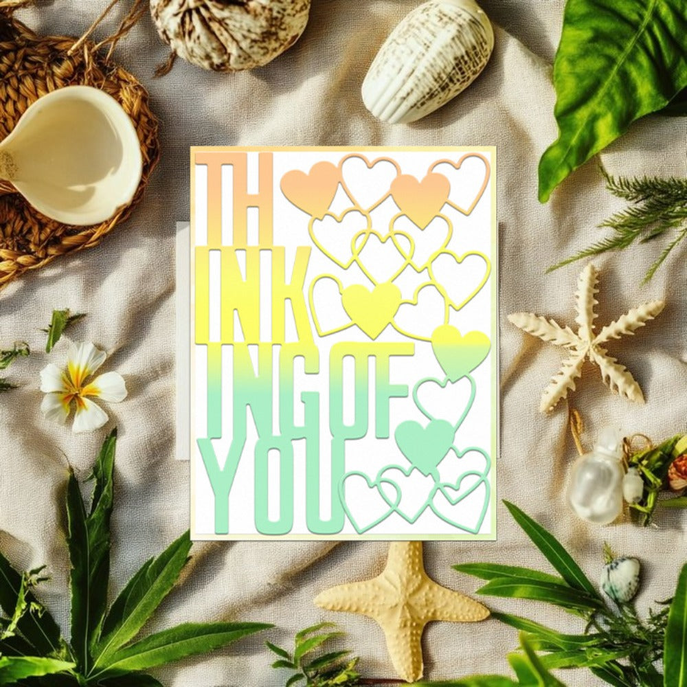 ”Thinking Of You" Words Metal Cutting Dies