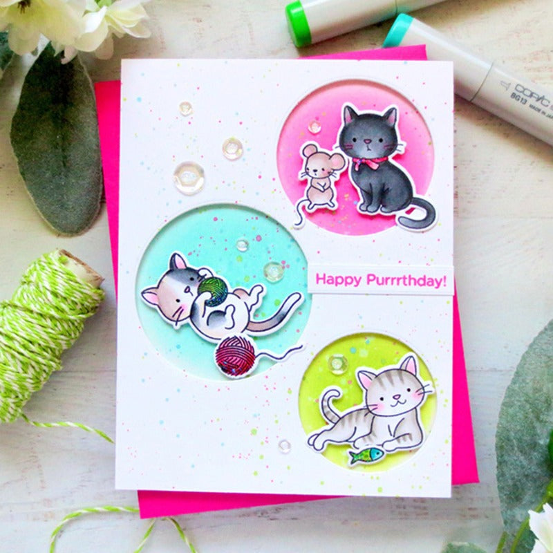 Cat Series Dies & Stamps Set