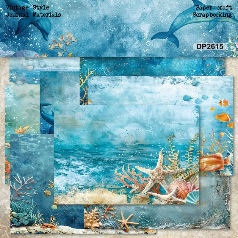 A5 Underwater Series Journal Scrapbook Paper