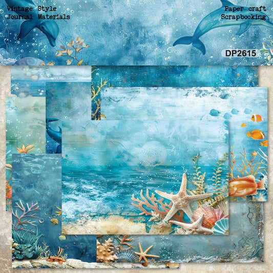 A5 Underwater Series Journal Scrapbook Paper