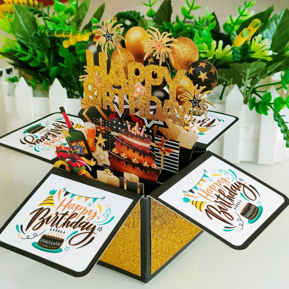 3D Creative Birthday Pop-Up Box