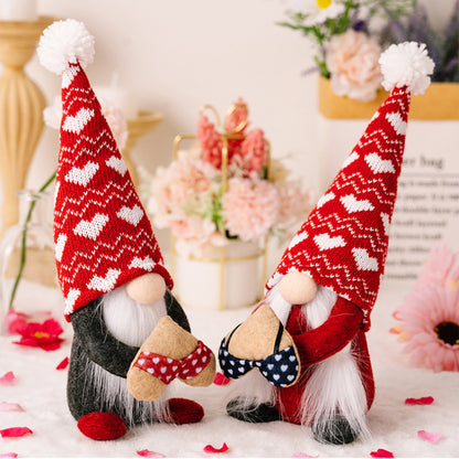 Valentine's Day Gnome Plush Doll Ornaments