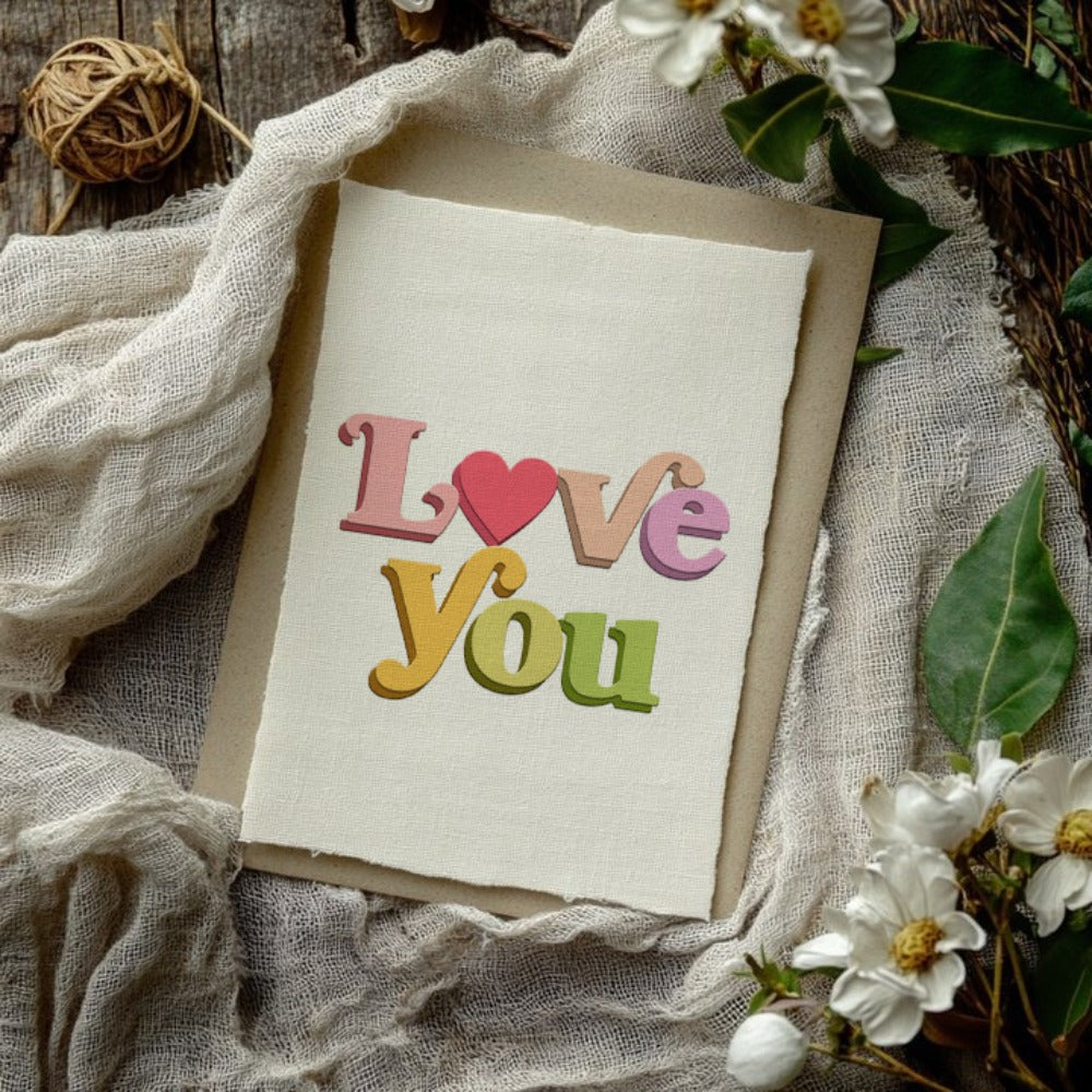 "Love You" Words Metal Cutting Dies