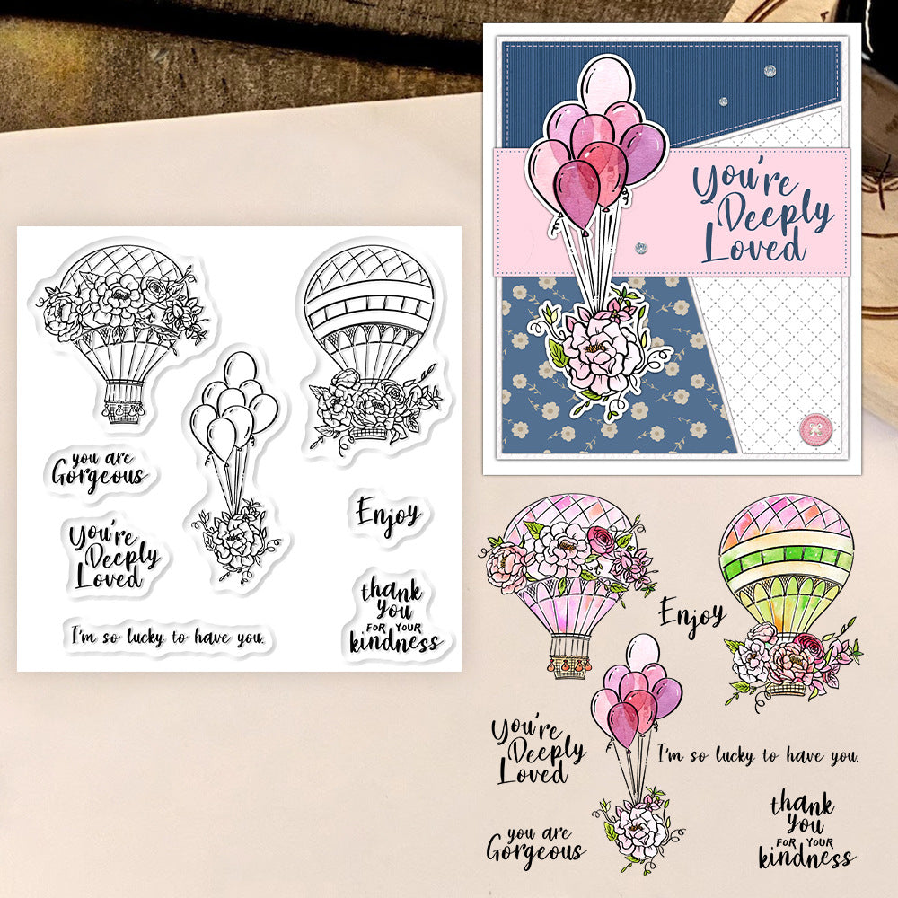 Hot Air Balloon Clear Stamps