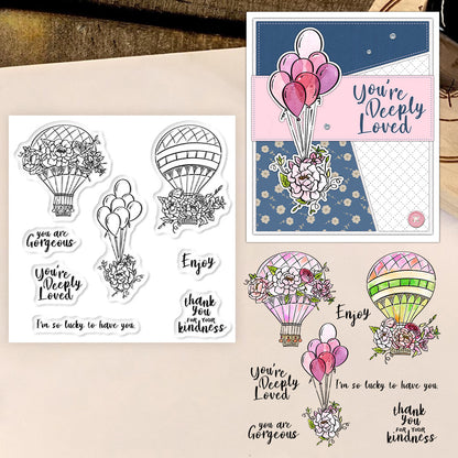 Hot Air Balloon Clear Stamps