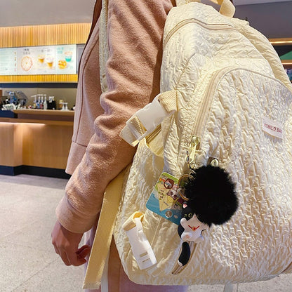 Cute Cat Plush Keychain