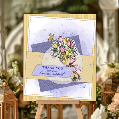 Umbrella Bouquet Clear Stamps