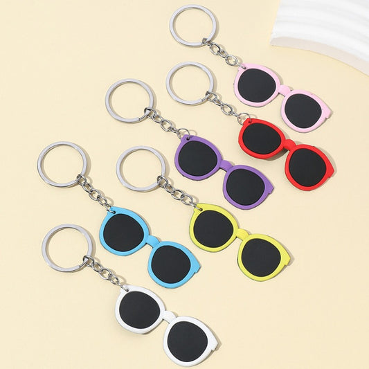 Cute Silicone Glasses Keychain