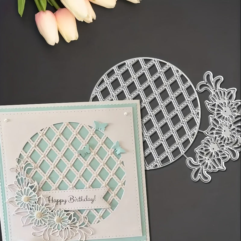 Circular Lace Hollowed-out Flower Cutting Dies