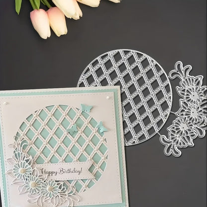 Circular Lace Hollowed-out Flower Cutting Dies