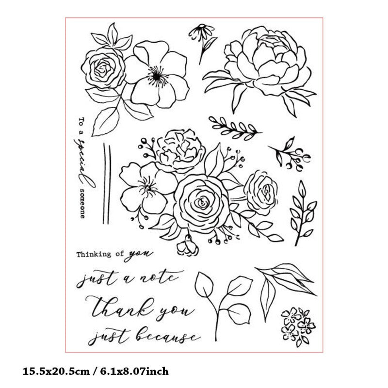 Flowers DIY Clear Stamps