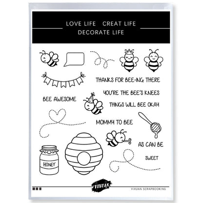 Bees and Beehive Dies & Stamps Set