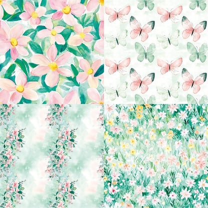 24PCS 6" Willow Scrapbook Paper & Cardstock
