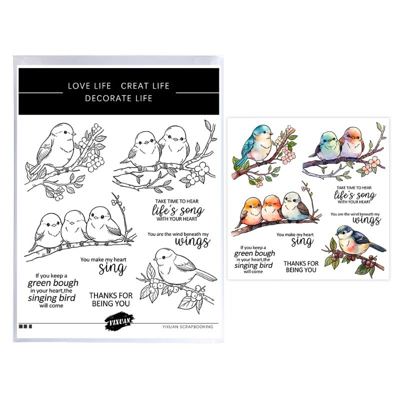 Cute Birds Dies & Stamps Set