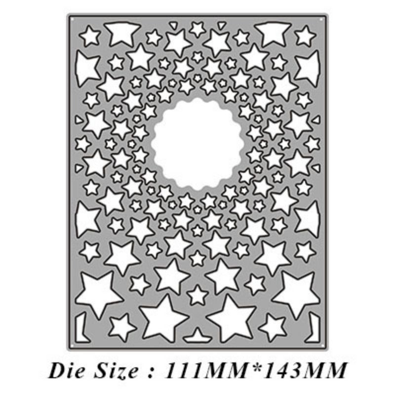 Irregular Star Hollow Background Board Cutting Dies