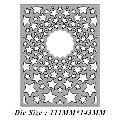 Irregular Star Hollow Background Board Cutting Dies