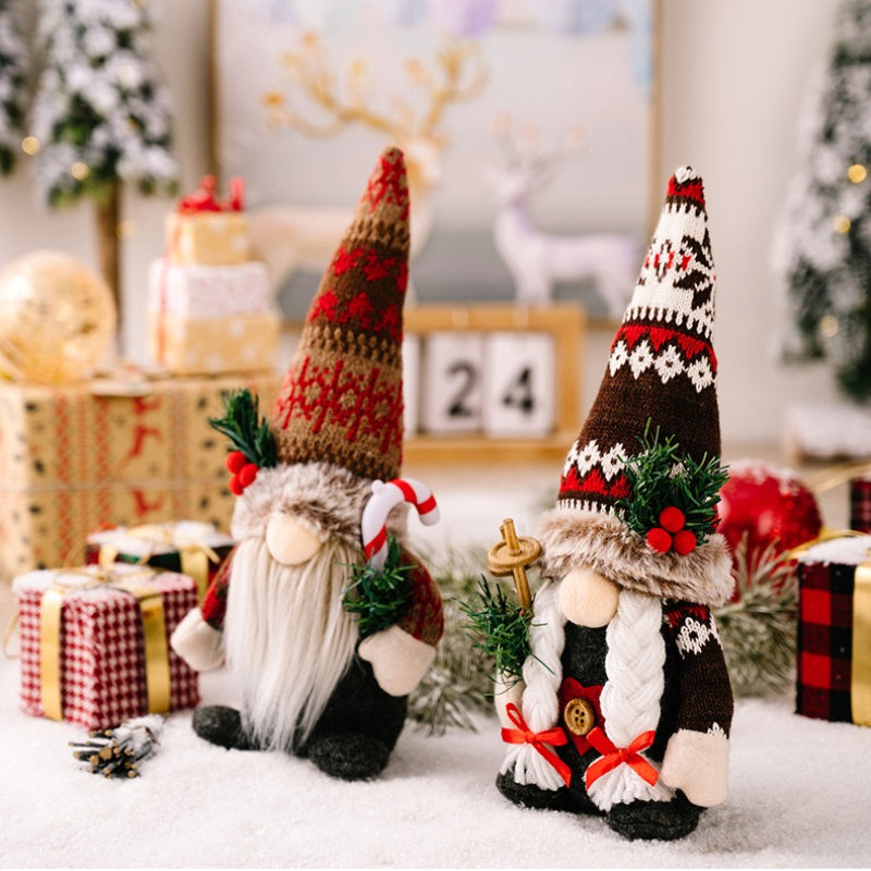 Christmas Gnome Faceless Doll Decorations