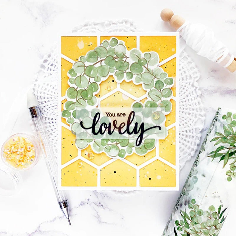 Honeycomb Hollow Background Board Cutting Dies