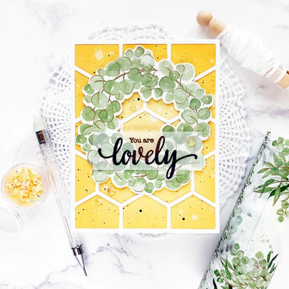 Honeycomb Hollow Background Board Cutting Dies