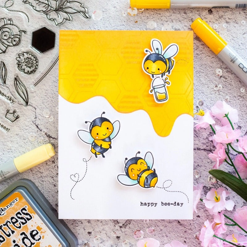 Bee Flower Dies & Stamps Set